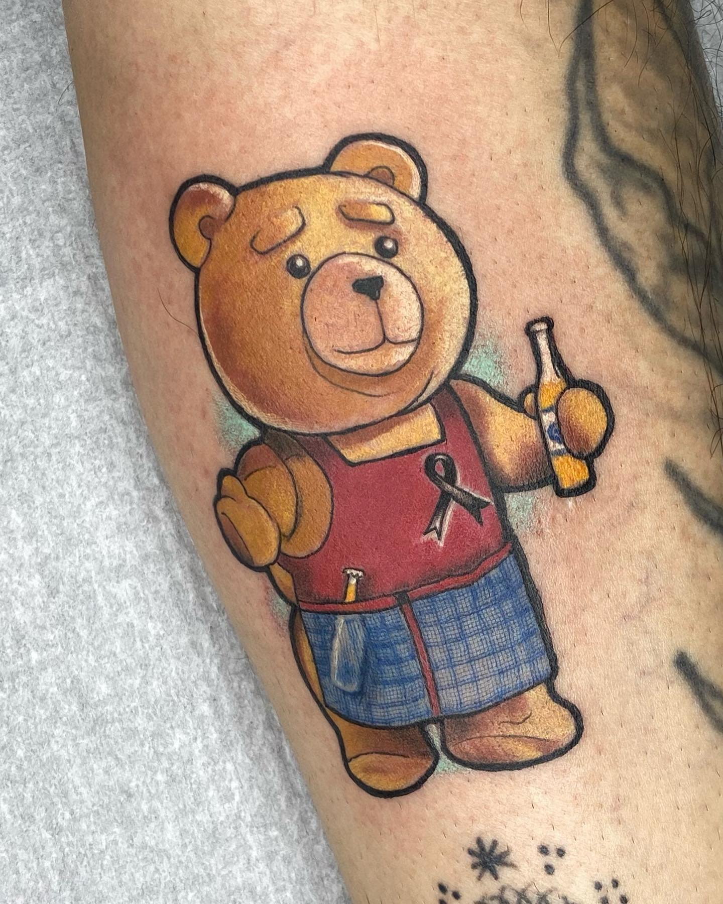 New School Teddy Bear Tattoo -ace_xibalba
